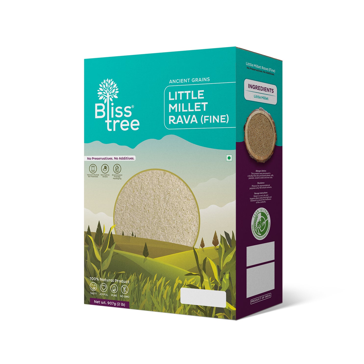 Blisstree Little Millet Rava (Fine) - 2lb